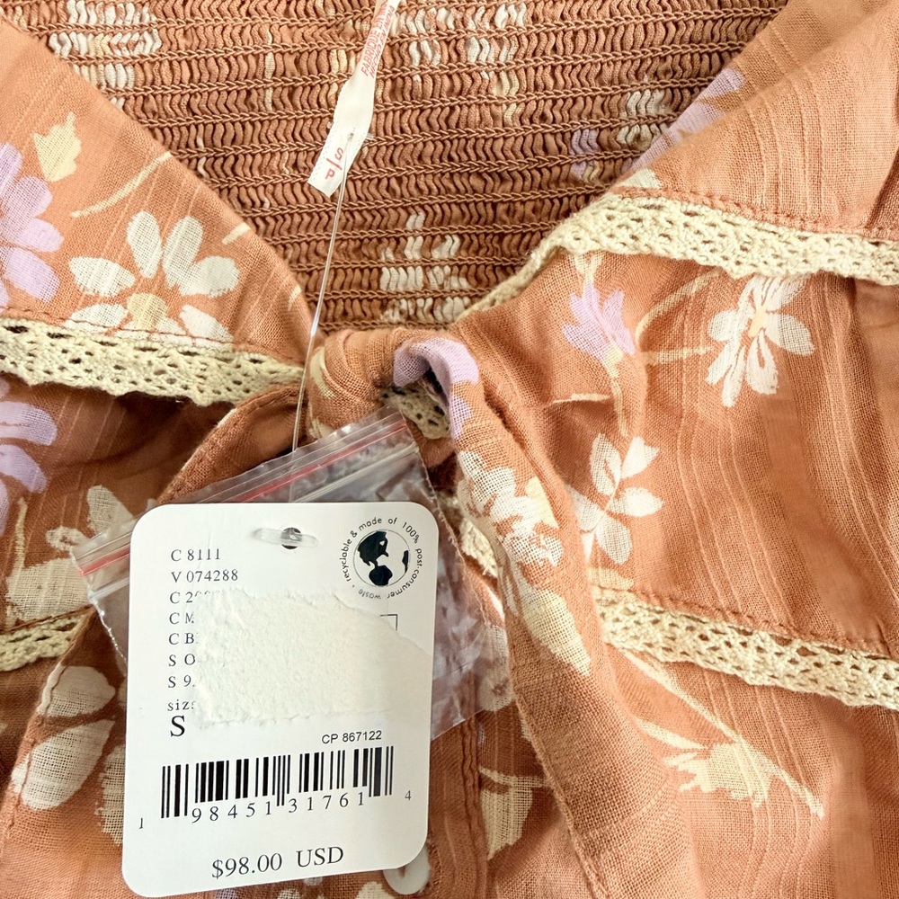 Free People Call Me Baby Blouse NWT - Picture 6 of 9